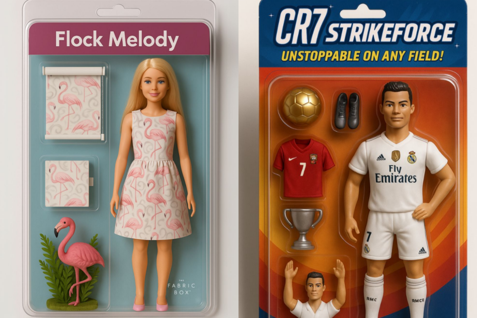 AI 도구로 제작한 '바비 박스' 스타일 이미지. (사진=X)