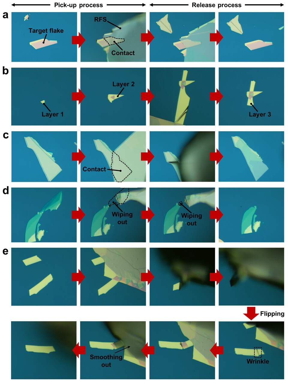 반데르발스 힘을 이용한 다양한 물질 조작 과정. (사진=지스트)