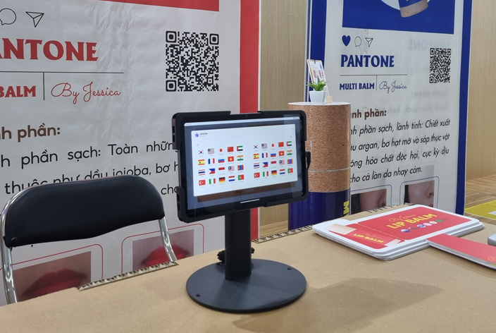 코스앤코비나 부스 내에 배치된 ‘아네스노트’. (사진=팀제로코드)