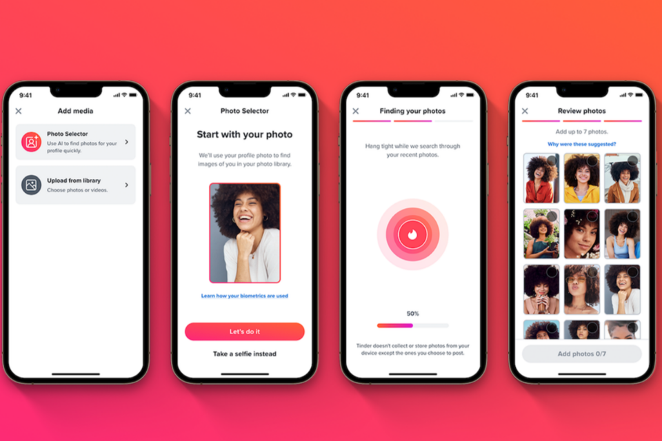 AI 포토 셀렉터. (사진=틴더)