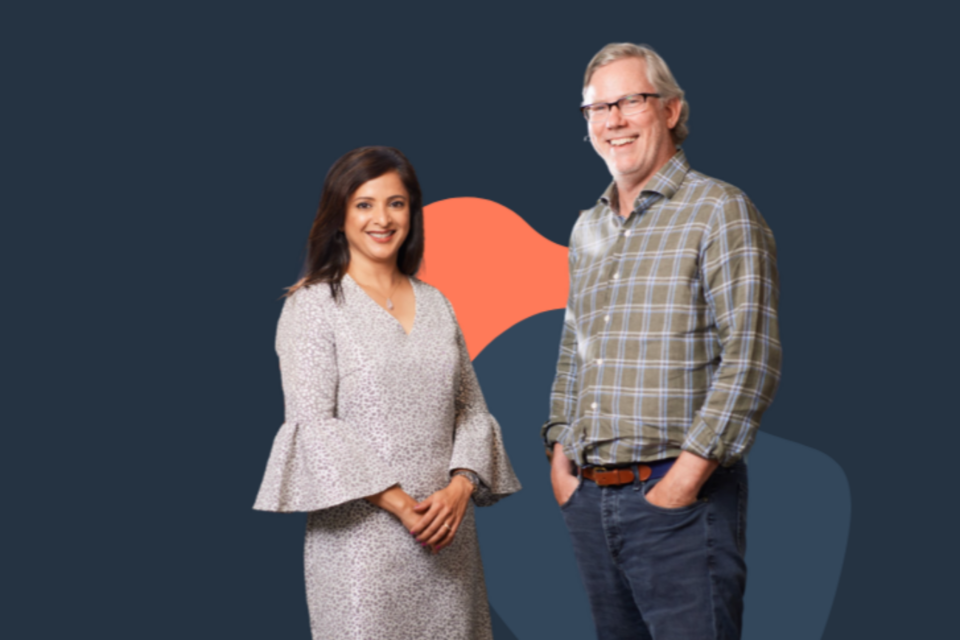 야미니 랑간 CEO와 브라이언 홀리건 공동 창립자. (사진=허브스팟)