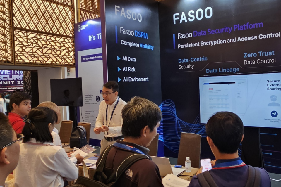 베트남 시큐리티 서밋 2025 현장 부스. (사진=파수)