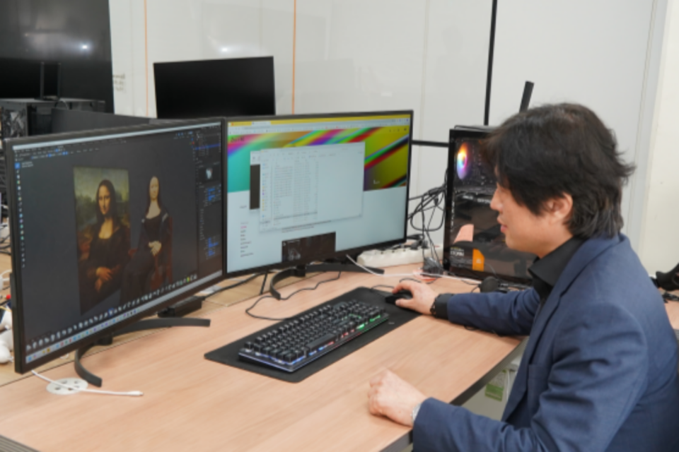 아이씨에프의 ‘에이알스튜디오(AR STUDIO)’ 작업 모습. (사진=아이씨에프)