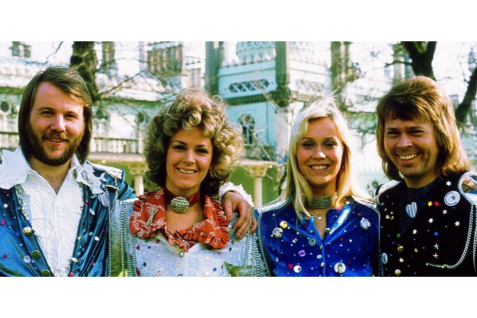 비요른 울바에우스(오른쪽에서 첫 번째)와 아바 멤버들. (사진=아바 홈페이지)