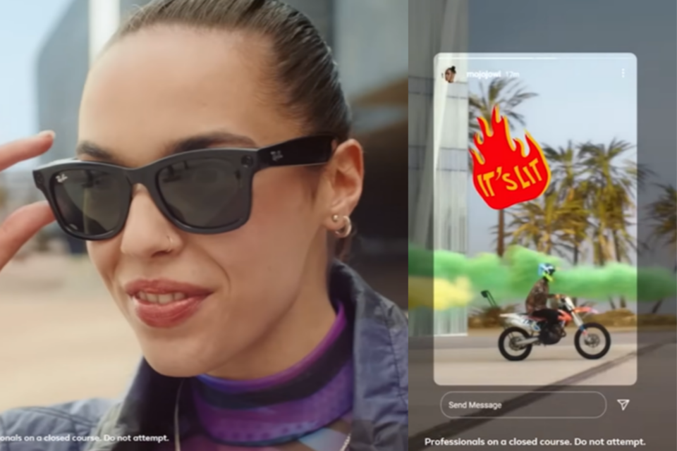 메타-레이밴 스마트안경. (사진=레이밴)