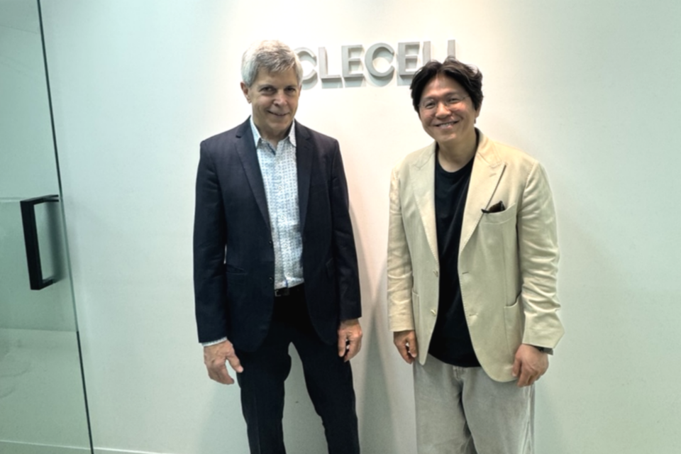 신티카 인스트루먼트(SCINTICA Instrument) Blair 대표와 클리셀 국윤일 부사장. (사진=클리셀)