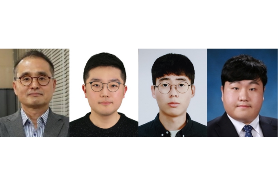 왼쪽부터 서울대학교 전기정보공학부 이정우 교수, 조태현 연구원, 주석훈 연구원, 한승엽 연구원. (사진=서울대학교 공과대학)