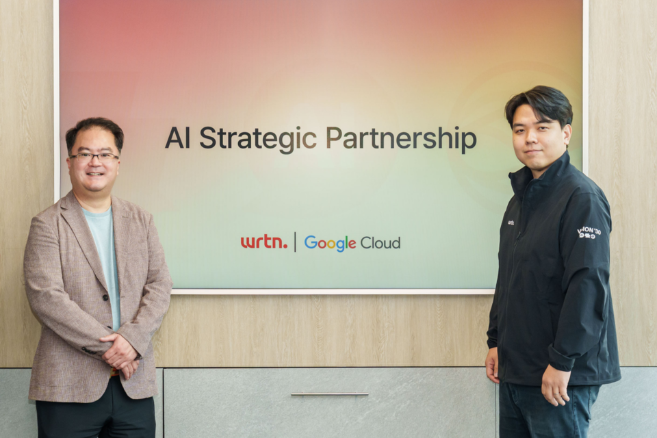 왼쪽부터 지기성 구글 클라우드 코리아 사장, 이세영 뤼튼테크놀로지스 대표. (사진=구글 클라우드)