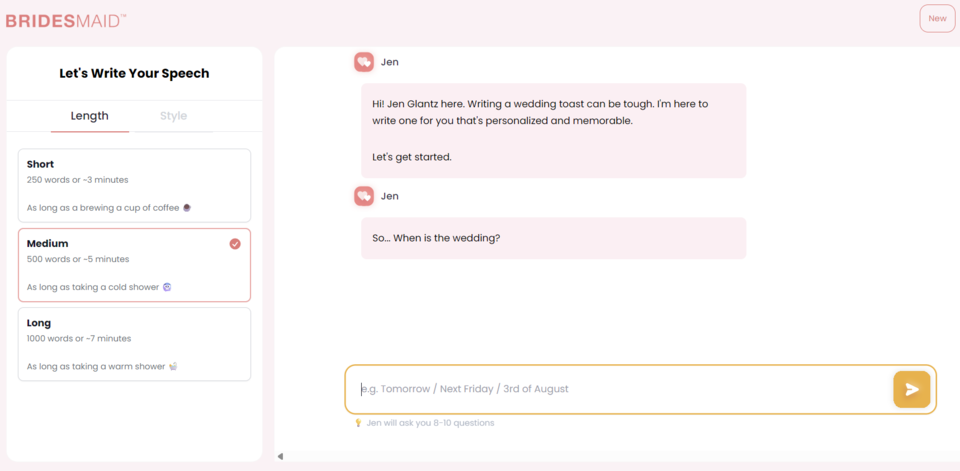 브라이드메이드 포 하이어가 개발한 AI 도구. (사진=브라이드메이드 포 하이어)
