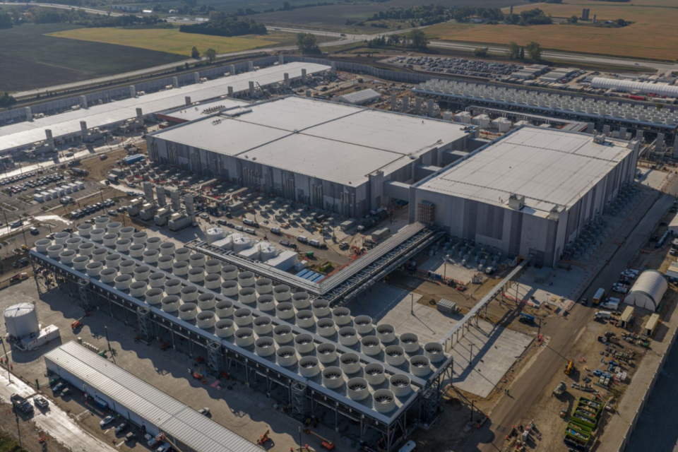 미국 위스콘신주 마운트 플레전트에 건설되는 MS의 데이터센터. (사진=MS)