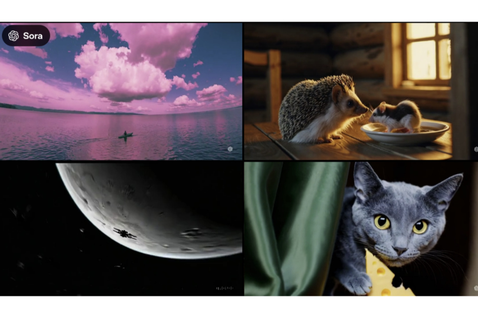 오픈AI의 영상 생성 모델 '소라'로 제작한 영상 갈무리. (사진=오픈AI)