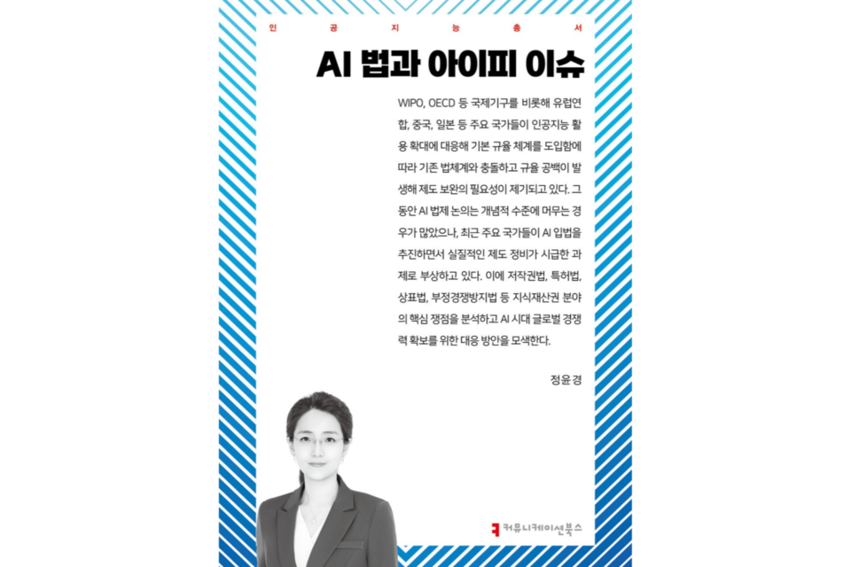 'AI법과아이피이슈' 표지. (사진=커뮤니케이션북스)
