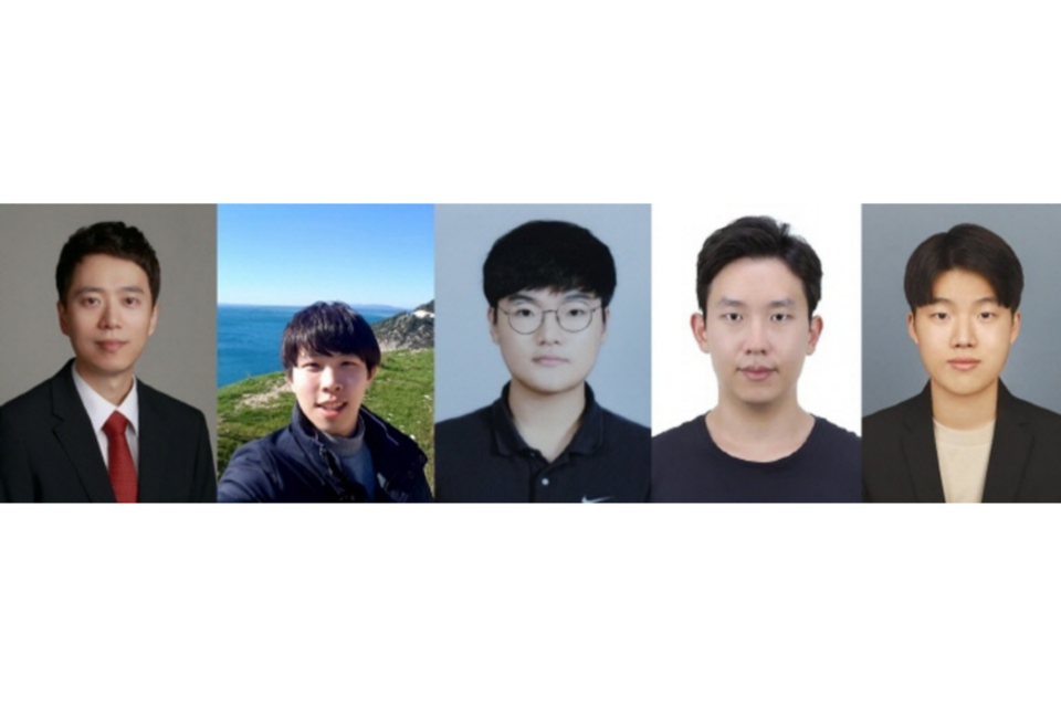 왼쪽부터 서울대학교 컴퓨터공학부 송현오 교수, 김장현 연구원, 이덕재 연구원, 문승용 연구원, 김진욱 연구원. (사진=서울대학교 공과대학)