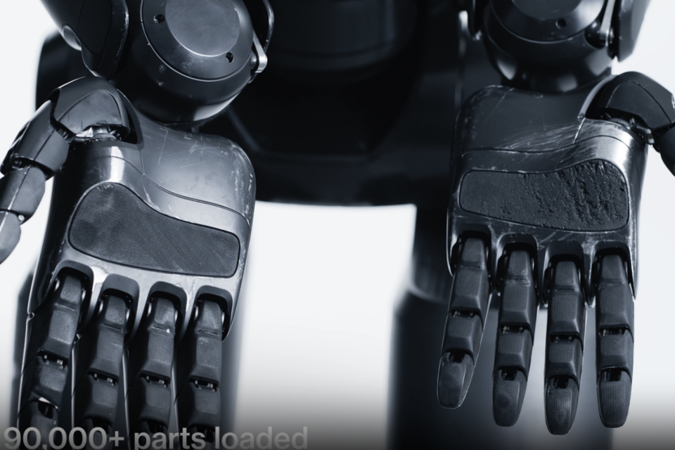 BMW 공장에서 차량 생산에 투입됐던 휴머노이드 '피규어 02'의 손. (사진=피규어AI)